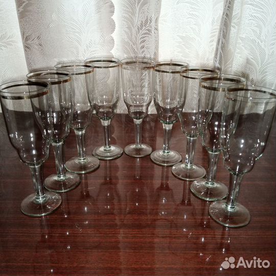 Фужеры, бокалы, рюмки, креманки