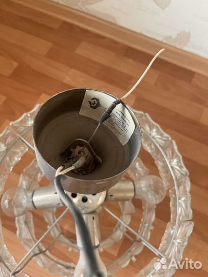 Стеклянная люстра СССР