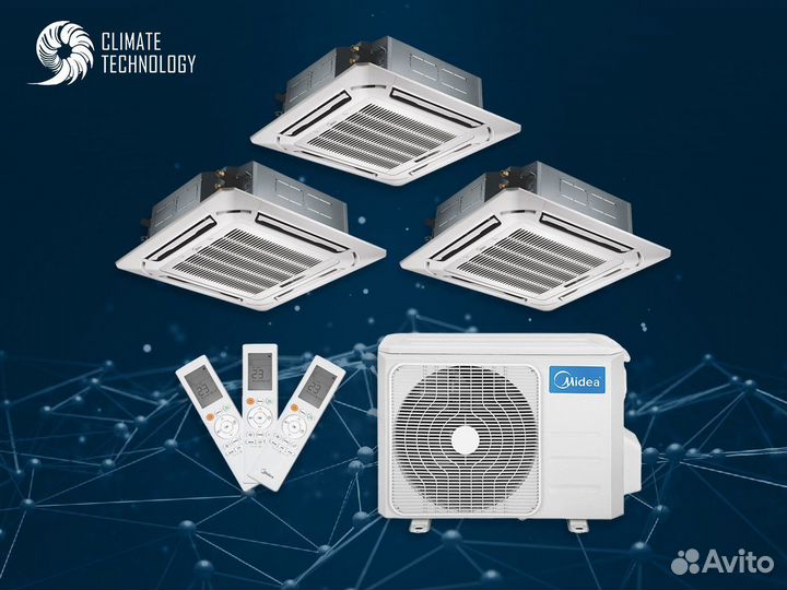 Кассетные midea