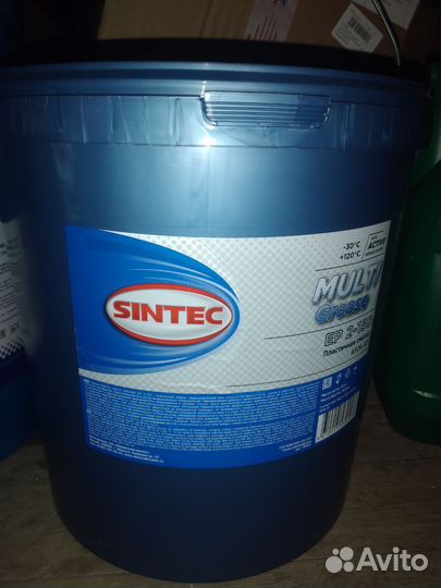 Смазка Sintec Multi Grease EP 2 - 150 18 кг синяя