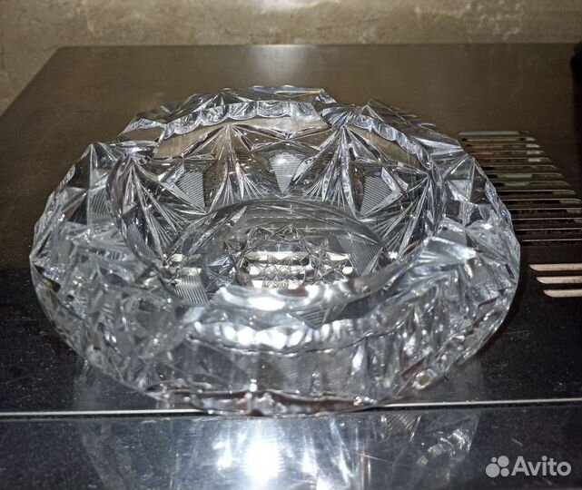 Хрустальная пепельница СССР начало 20 века