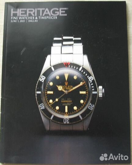 Аукционник heritage июнь 2021г часы наручные, карм