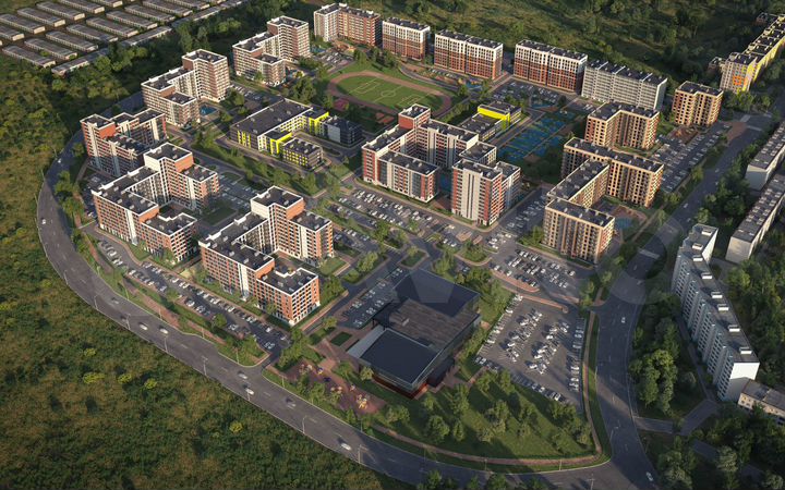 2-к. квартира, 43,4 м², 1/9 эт.