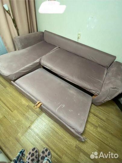 Большой угловой диван раскладной бу