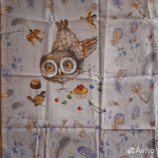 Ткань рогожка, перкаль плоточный головной купон