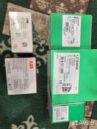 Контактор, магнитный пускатель- Schneider, ABB