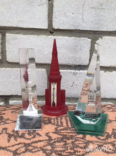 Сувенир СССР Останкинская башня Кремль лот