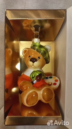 Ёлочная игрушка Мишка-художник от Ариель