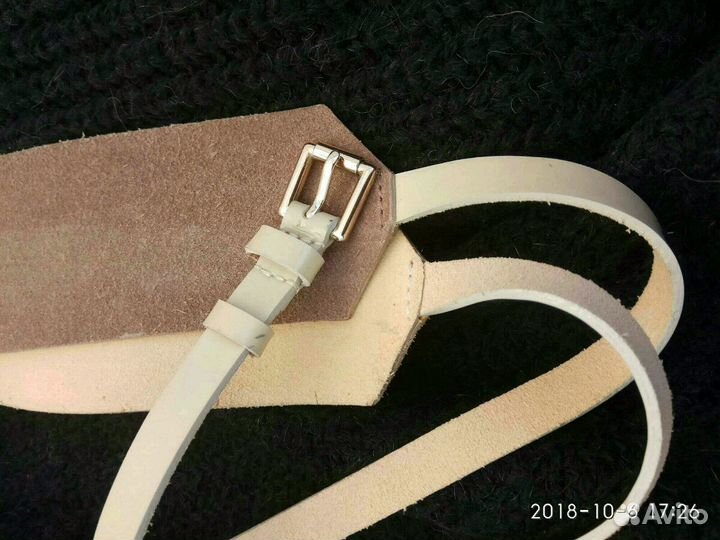 Пояс р-р М из натуральной замши