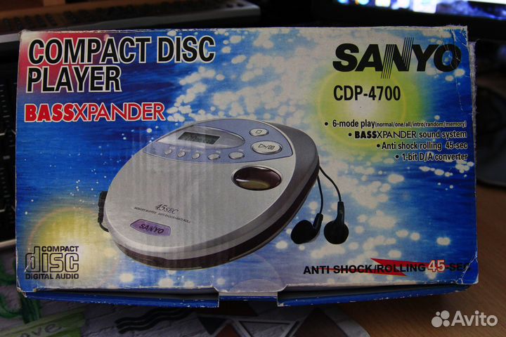 Портативный cd плеер Sanyo CDP-4700