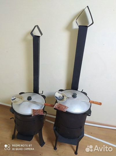 Казан узбекский чугунный 12 литров+печь