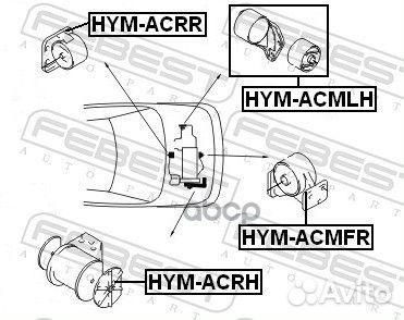 Опора двигателя HYM-acrr hymacrr Febest