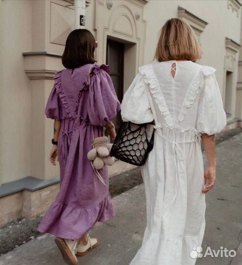 Классное Платье Оверсайз Лён