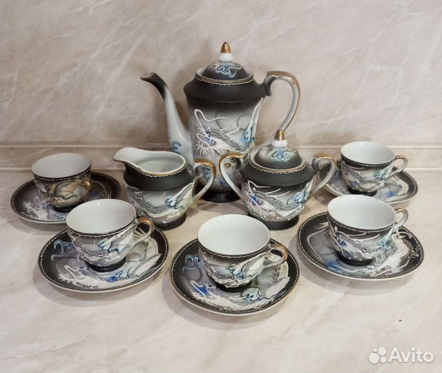 Сервиз кофейный ГДР, Япония, Рига