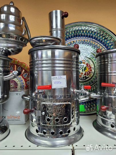 Самовар на дровах турецкий