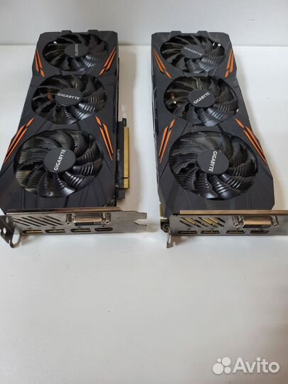 Видеокарта Gigabyte Gaming GTX 1080 2 шт