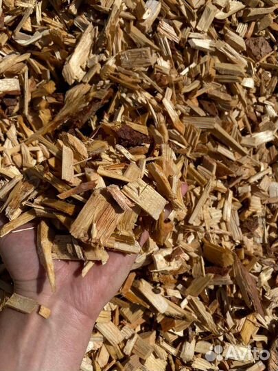 Щепа натуральная (мульча)