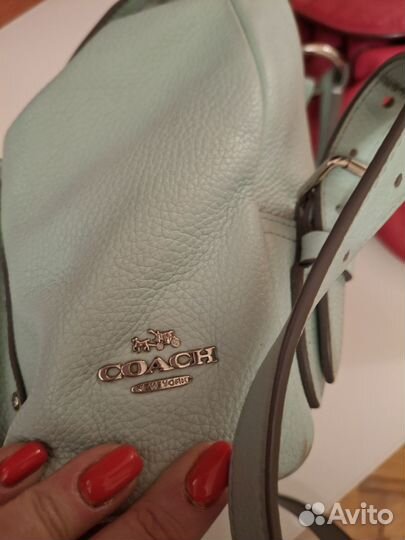 Рюкзак женский coach кожа