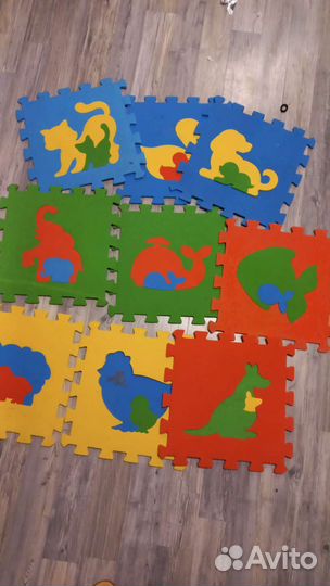 Коврик пазл пвх толстый х9