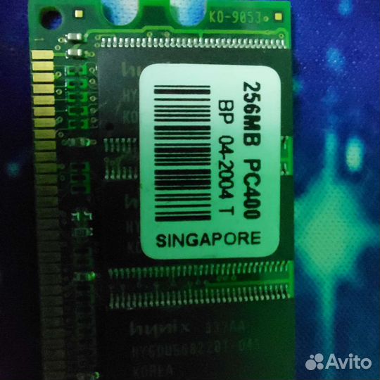 Оперативная память hynix ddr pc400 256 mb