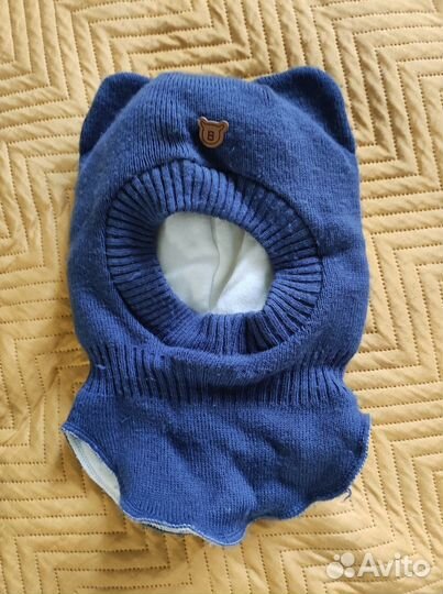 Шапка шлем для мальчика