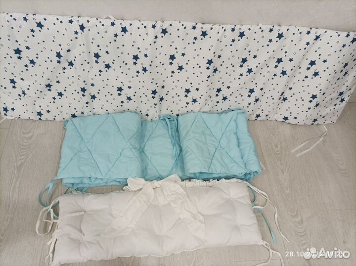 Бортики и текстиль для кроватки Премиум беби