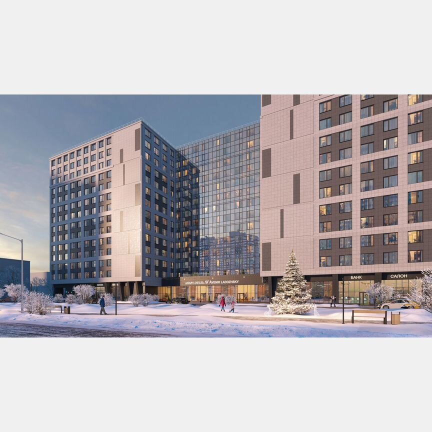 Апартаменты-студия, 35 м², 7/14 эт.