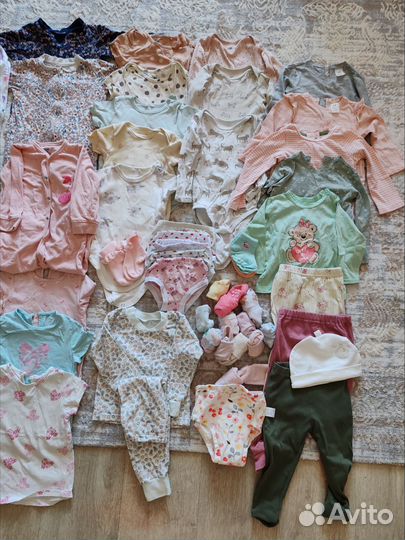 Вещи пакетом на девочку 74-80