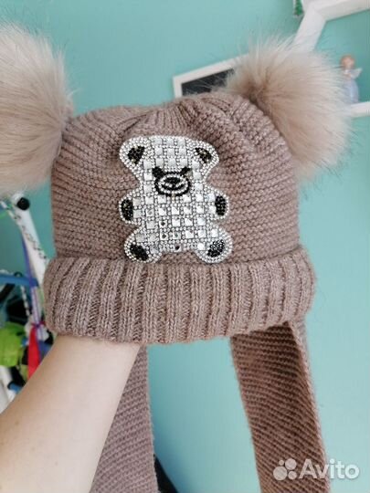 Зимняя шапка р. 5-8 лет