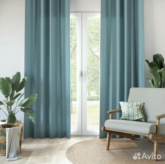 Штора на ленте блэкаут 200x280см