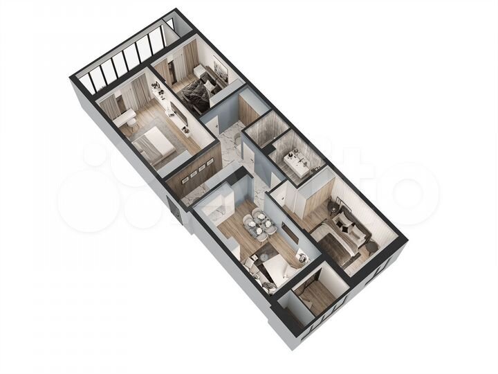 3-к. квартира, 85,3 м², 8/18 эт.