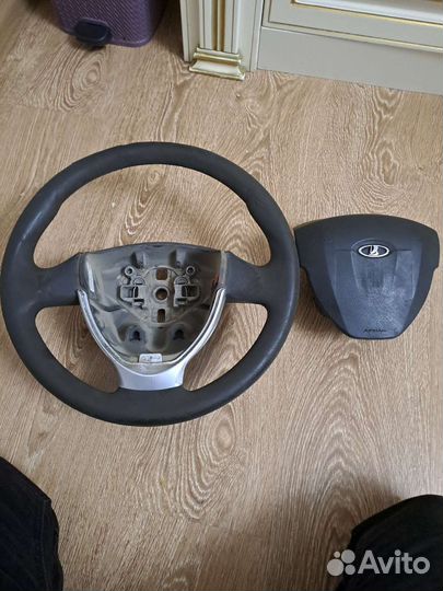 Руль priora 2 с подушкой
