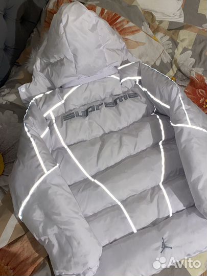 Пуховик supreme x jordan