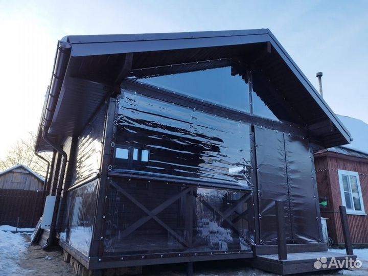 Мягкие окна для террас, беседки, веранды