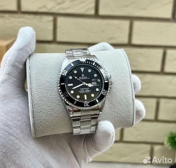 Часы rolex submariner Black Часы мужские rol