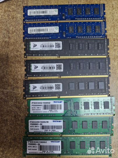 Оперативная память ddr3 8gb 4gb 2gb