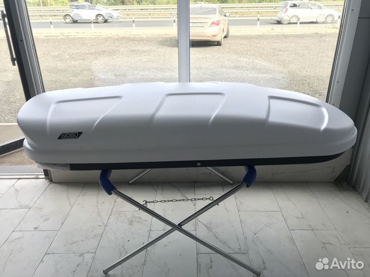 Автобокс на крышу Nobu Cross 380л.(белый) в Самаре