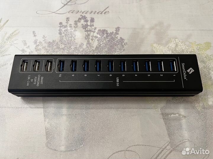 Usb 3.0 хаб SmartDelux 13-портов SDU3-P10C3