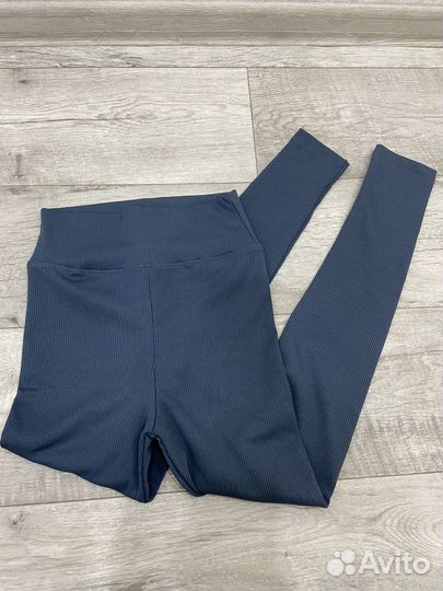 Лосины в рубчик утепленные