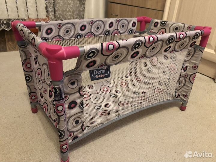 Кроватка-манеж для кукол