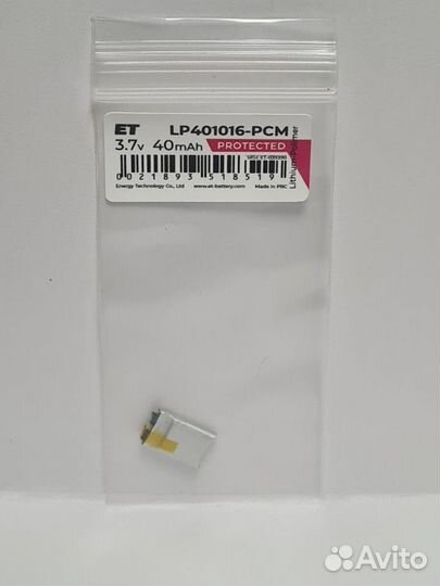 Аккумулятор ET LP401016-PCM