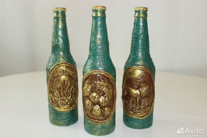 Набор декоративных бутылок 