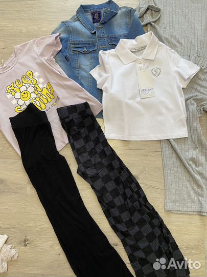 Пакет фирменной летней одежды для девочки 122-128