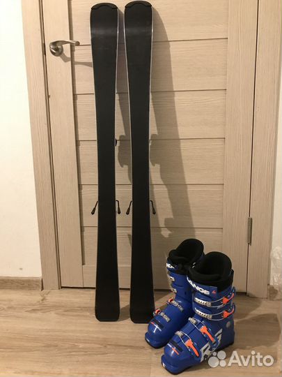 Горные лыжи Dynastar 120см с ботинками Lange р.23