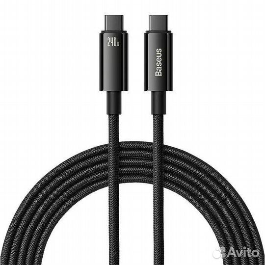 Кабель USB-C - USB-C Baseus Tungsten Gold 240W 3 м