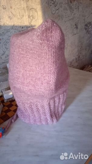 Капор женский вязаный