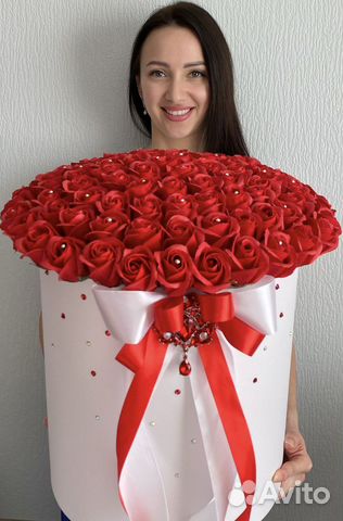 Букет цветов в коробке