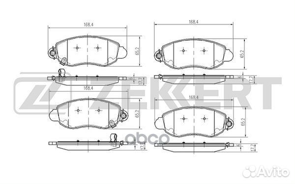 Колодки торм. диск. передн. Ford Transit VI 00