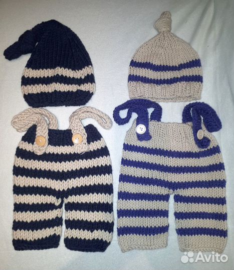 Костюмы для фотосессии полосатые с колпачком