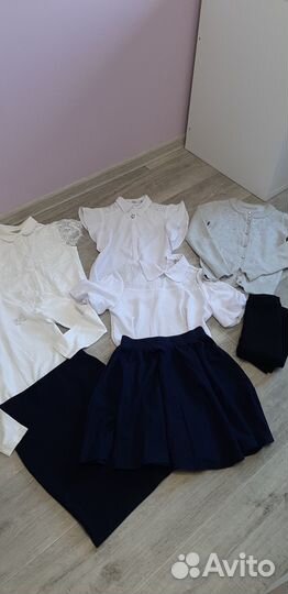 Вещи школьные на девочку пакетом р.146